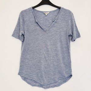 Madewell Anthem Split Neck Striped Tee